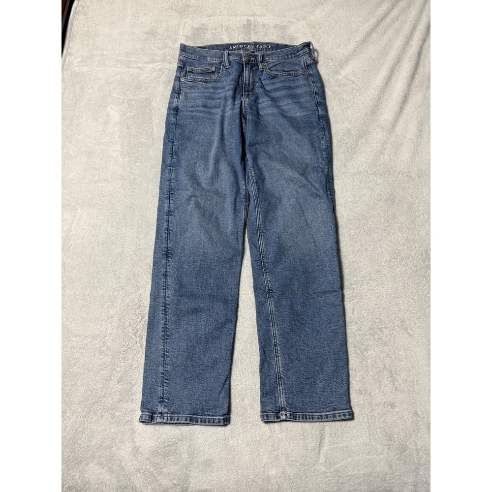 American Eagle 90s Straight‎ Women's 4 Medium Wash Blue Denim Jeans 29x29.5